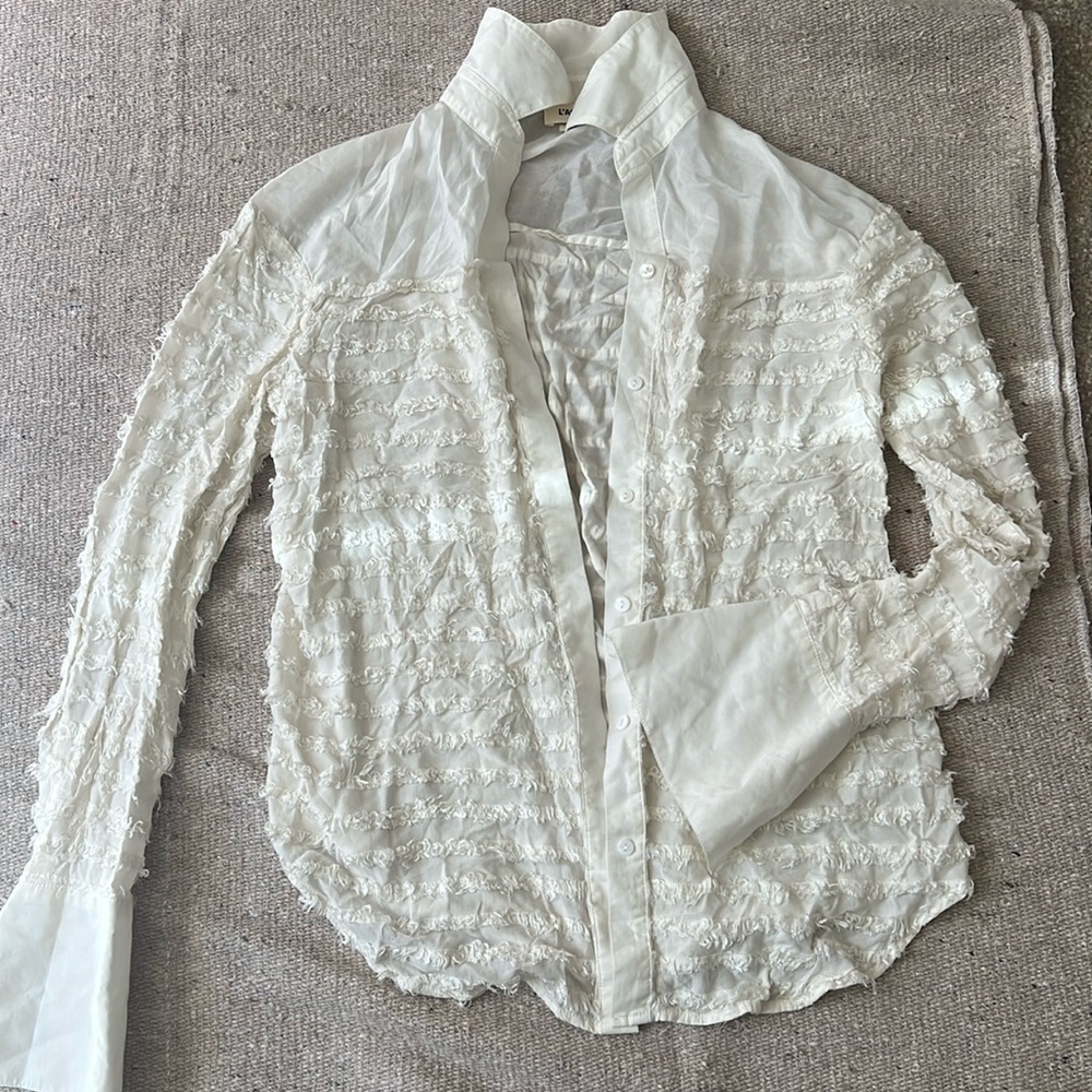 L’AGENCE - White Button Up Blouse